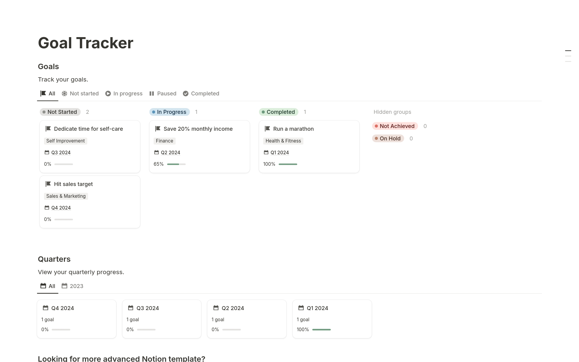 Goal Tracker