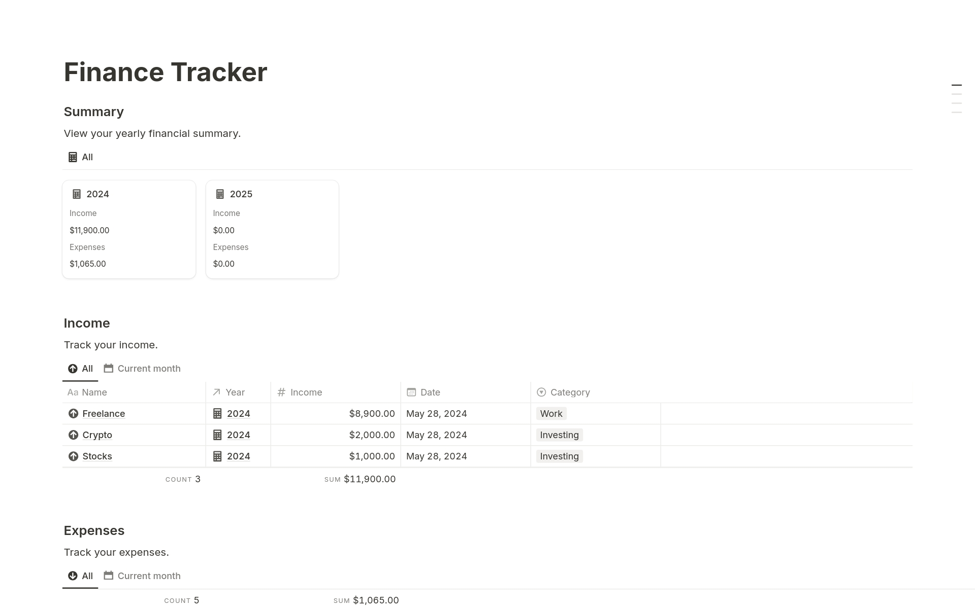 Finance Tracker