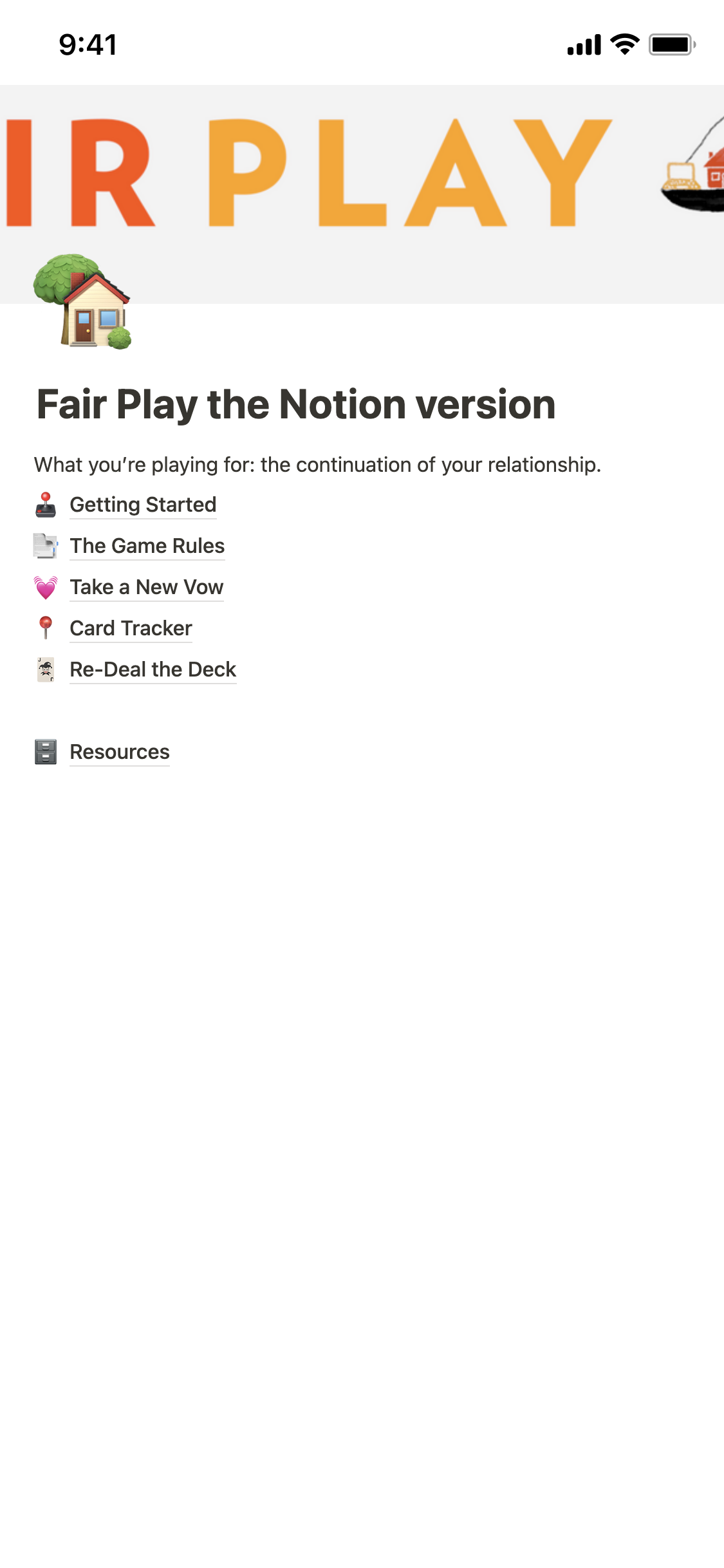 Fair Play the Notion version Template | Notion Marketplace for Free Printable Fair Play Spreadsheet