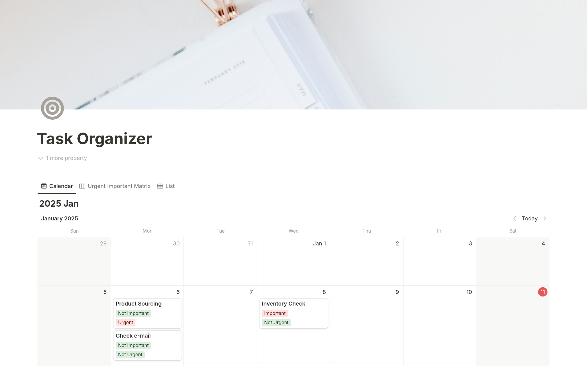 Task Organizer Template | Notion Marketplace