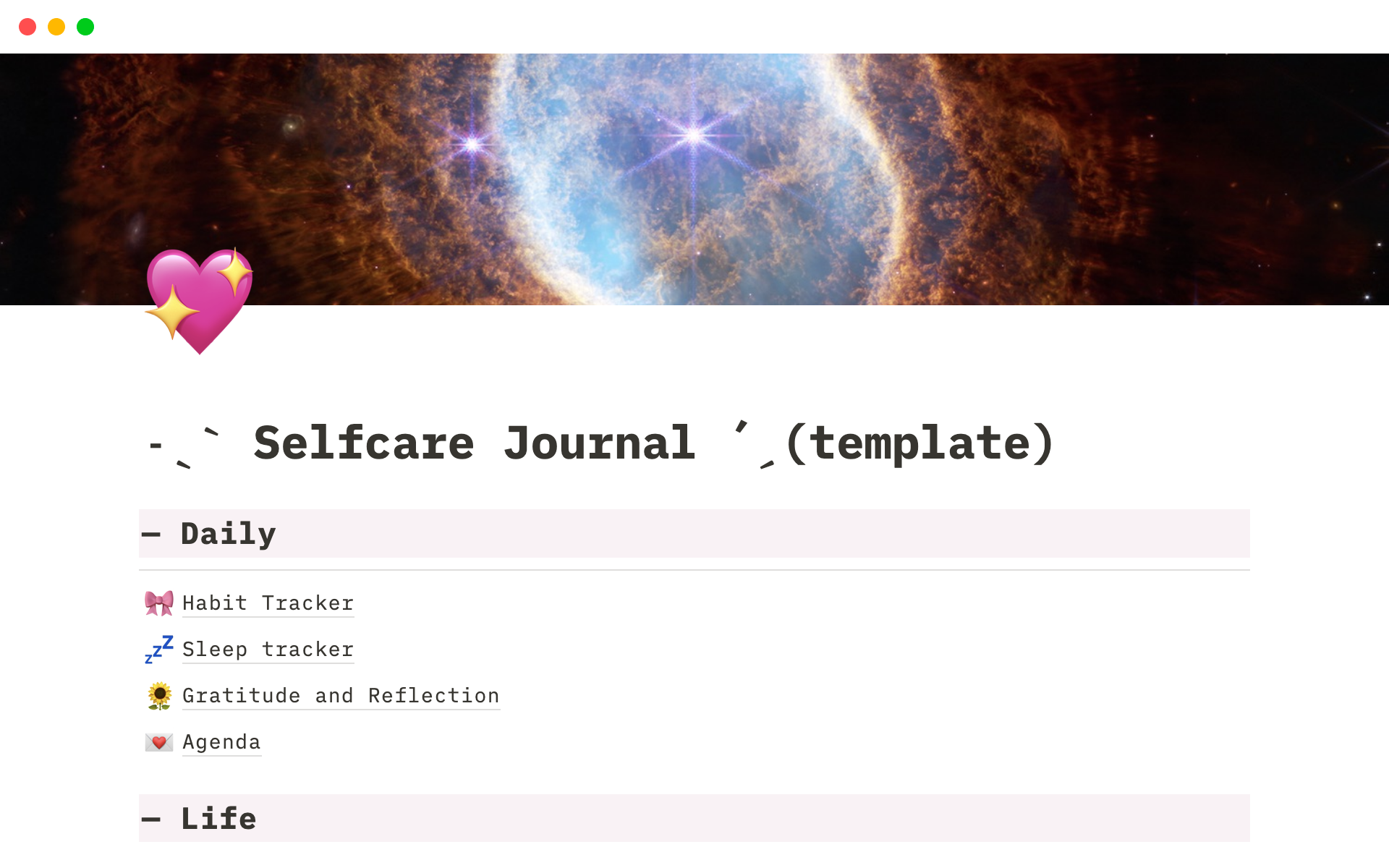 Selfcare のプレビュー