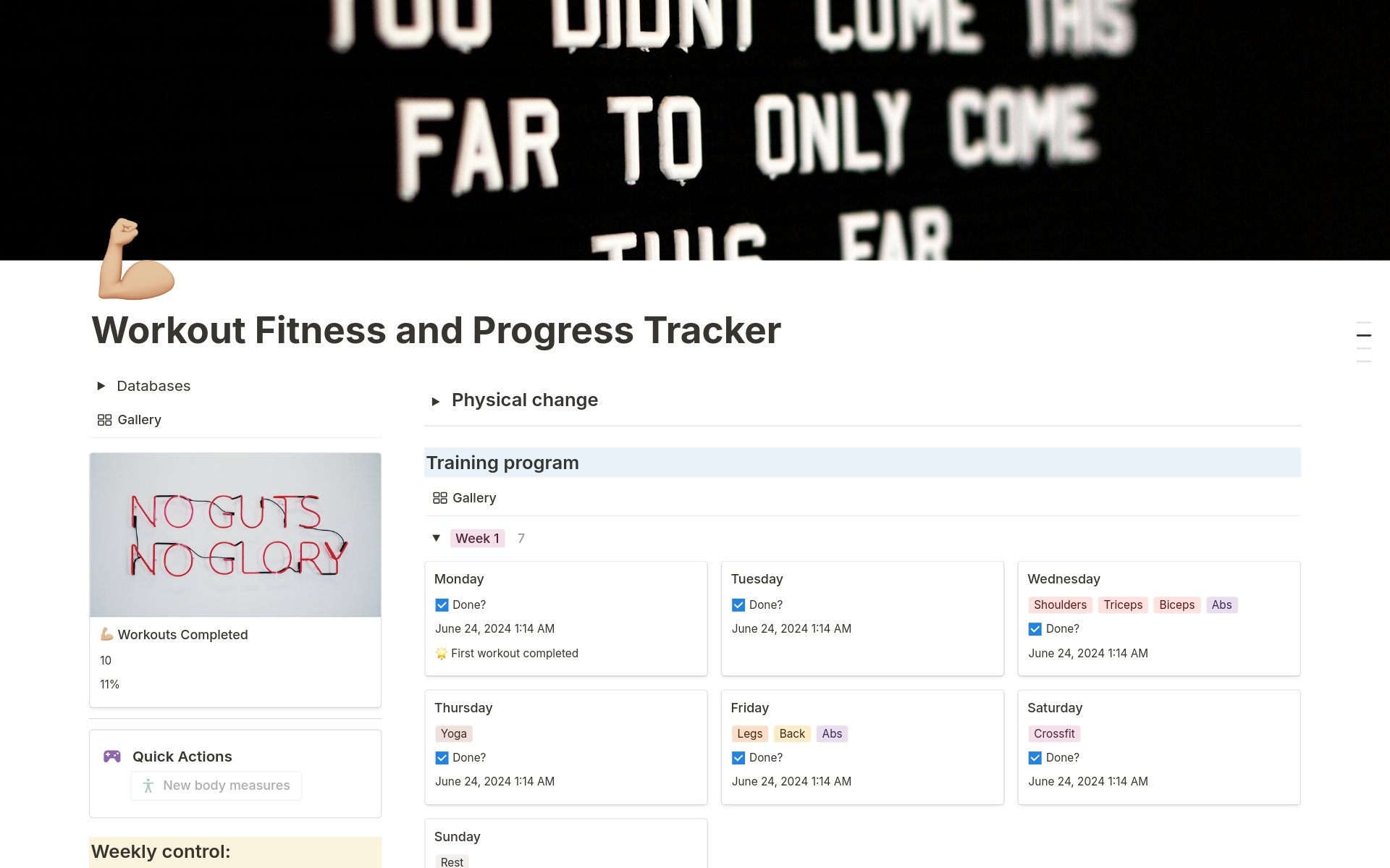 Workout Fitness & Progress Tracker のプレビュー