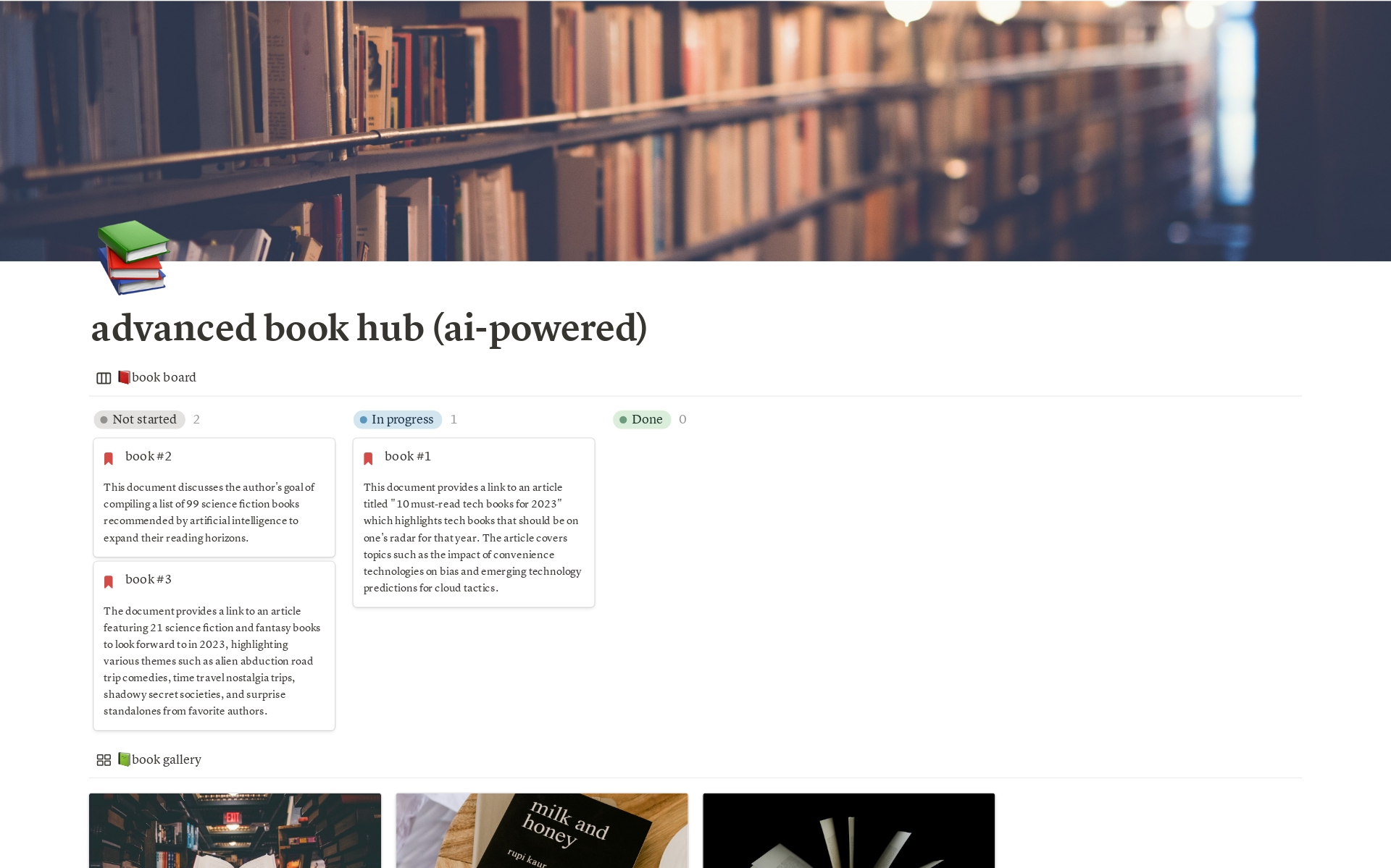 advanced book hub (ai-powered) Template | Notion Marketplace