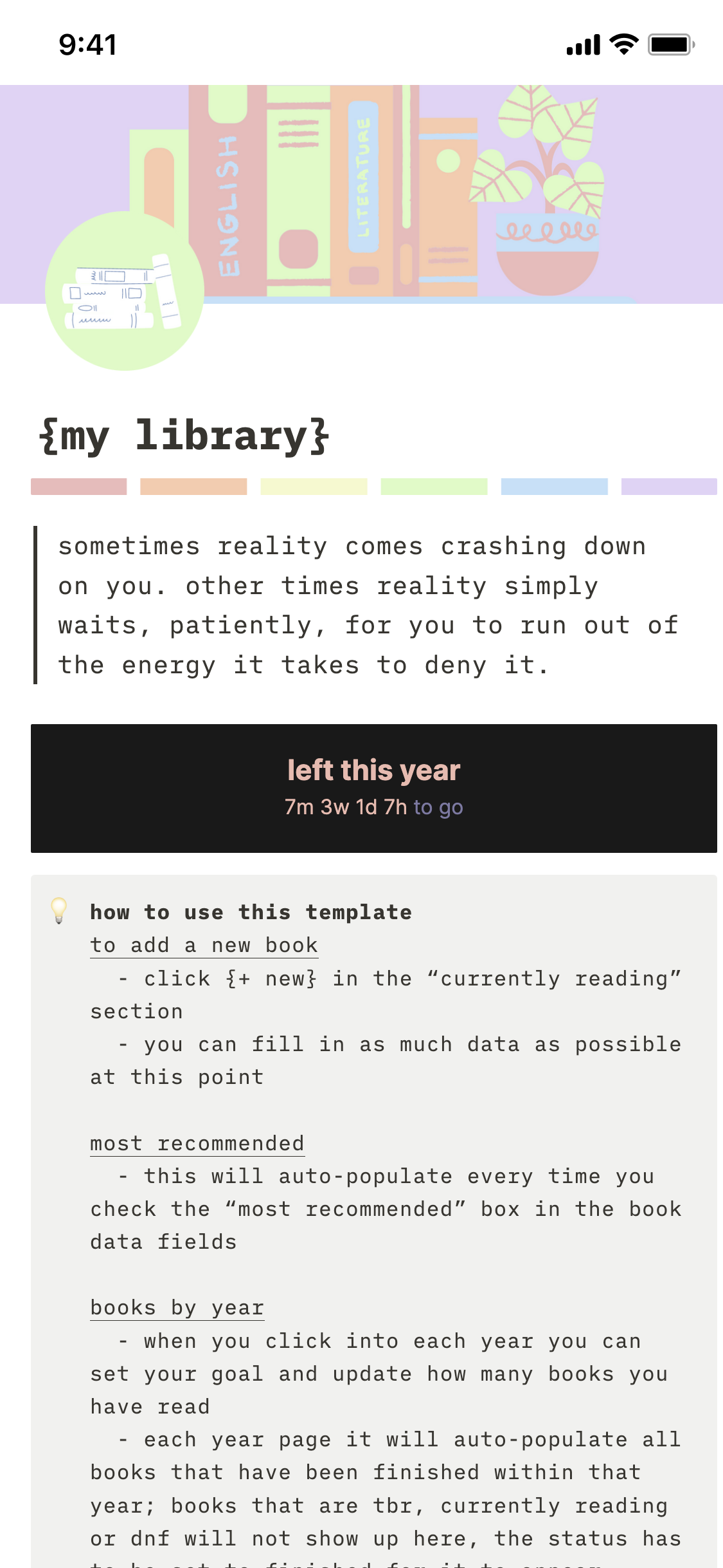 Ali Abdaal's resonance calendar | Notion Template