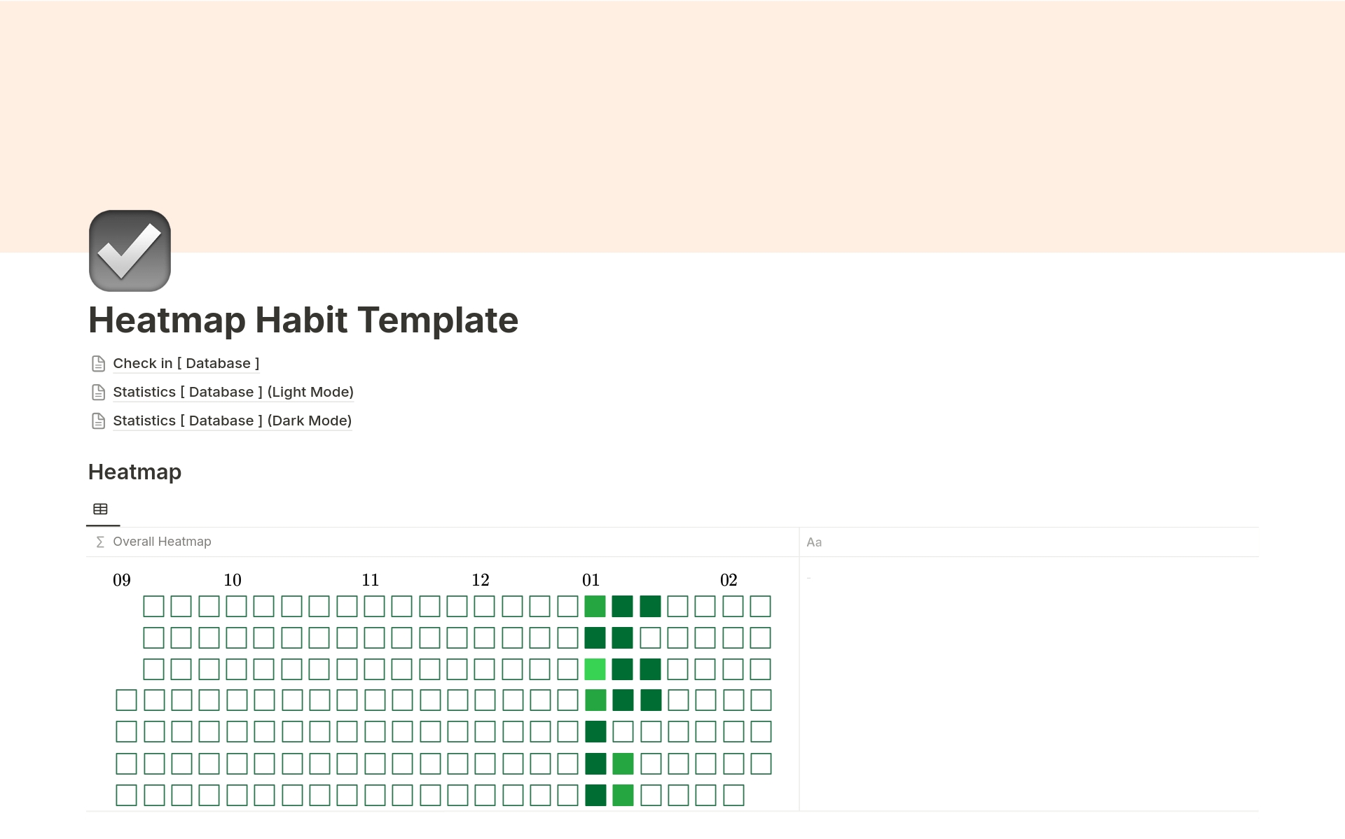 Heatmap Habit Template | Notion Marketplace