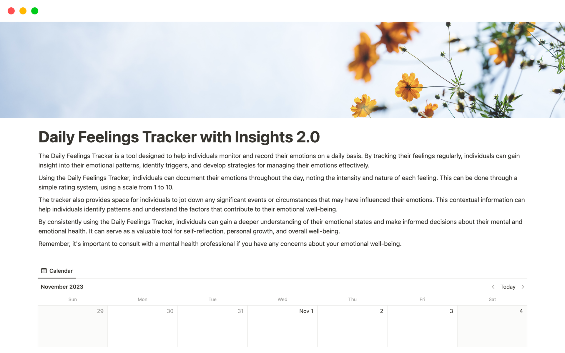 Daily Insights Tracker with Insights 2.0 Template | Notion Marketplace