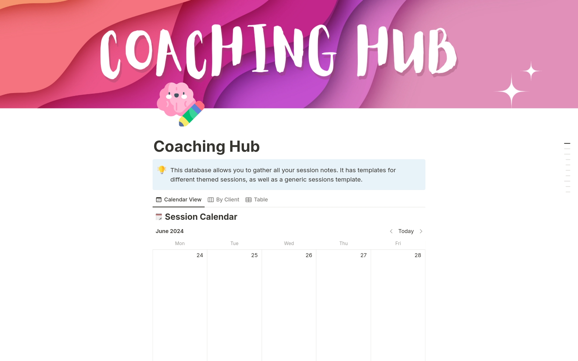 Coaching Hub - Manage Clients, Sessions & Goals のプレビュー