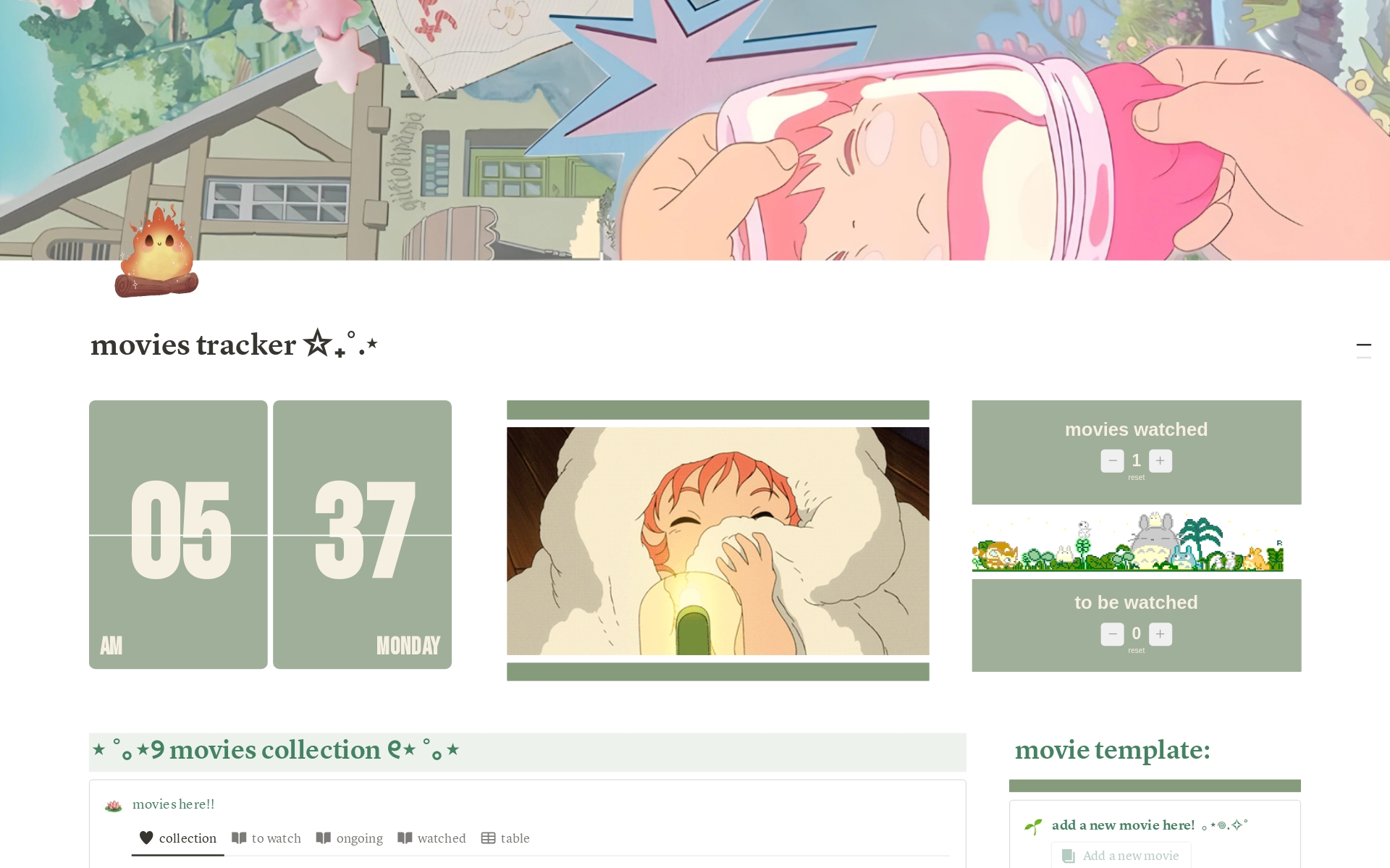 9movies App 9movies Website Studio Ghibli Inspired Movie Tracker