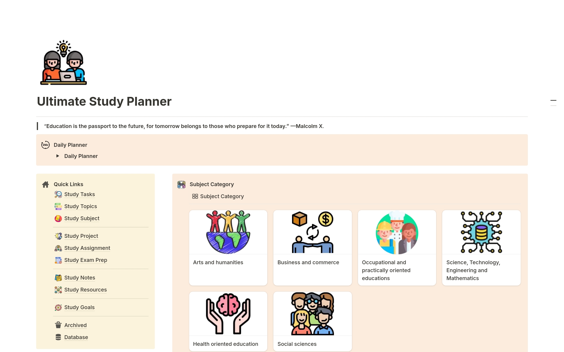 Ultimate Study Planner のプレビュー