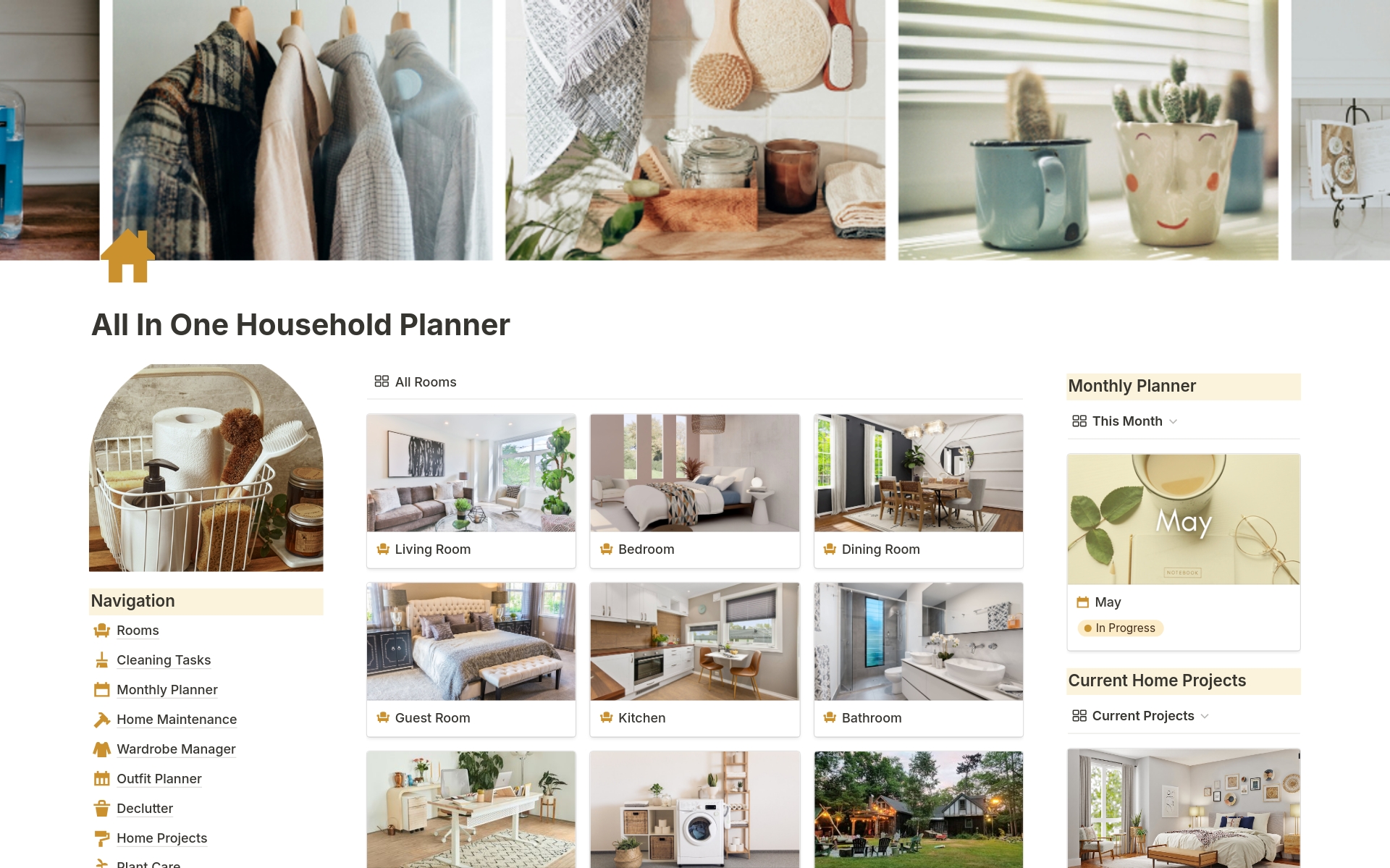 All In One Household Planner and Home Management のプレビュー