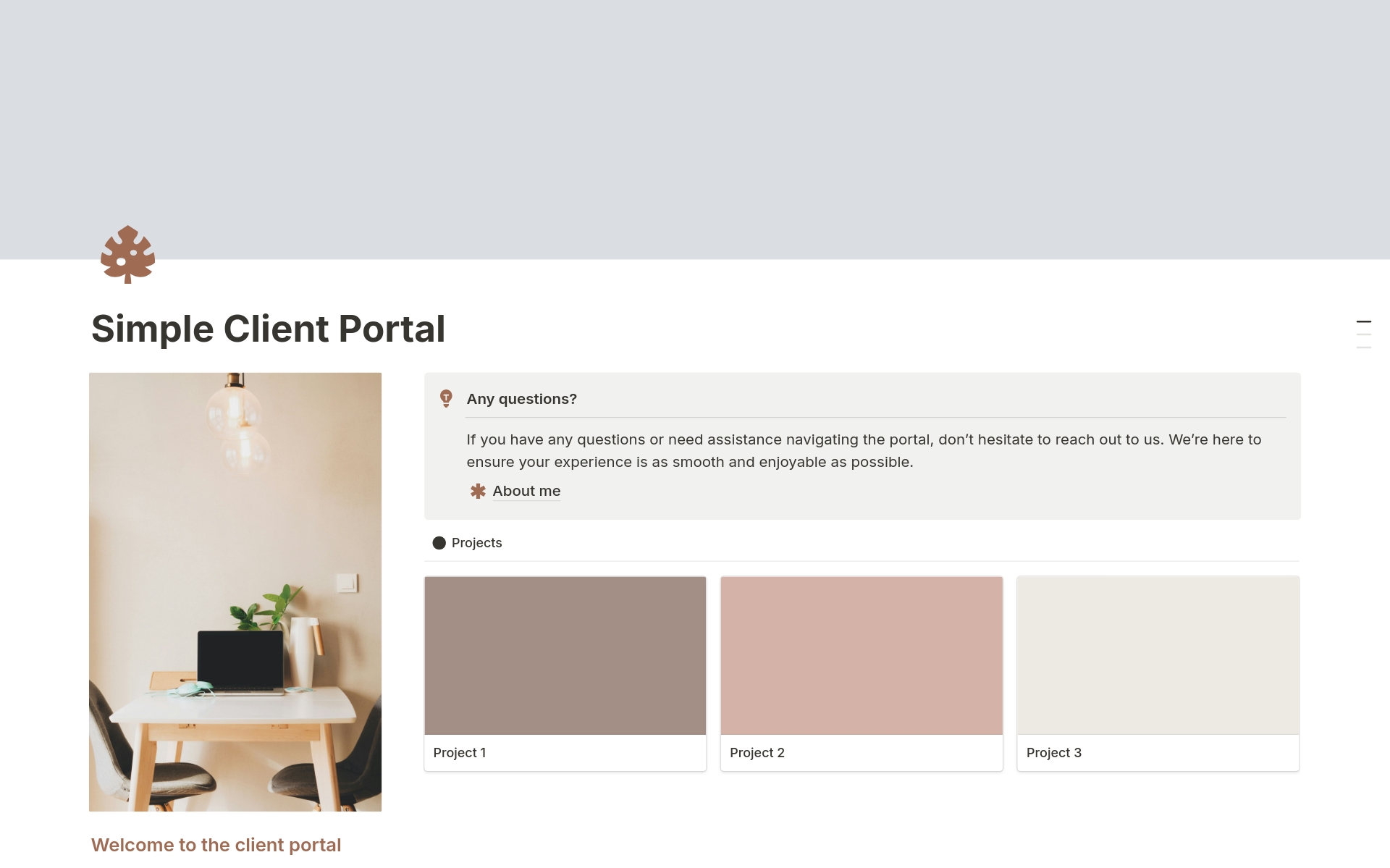 Client Portal for Freelancers, CRM のプレビュー