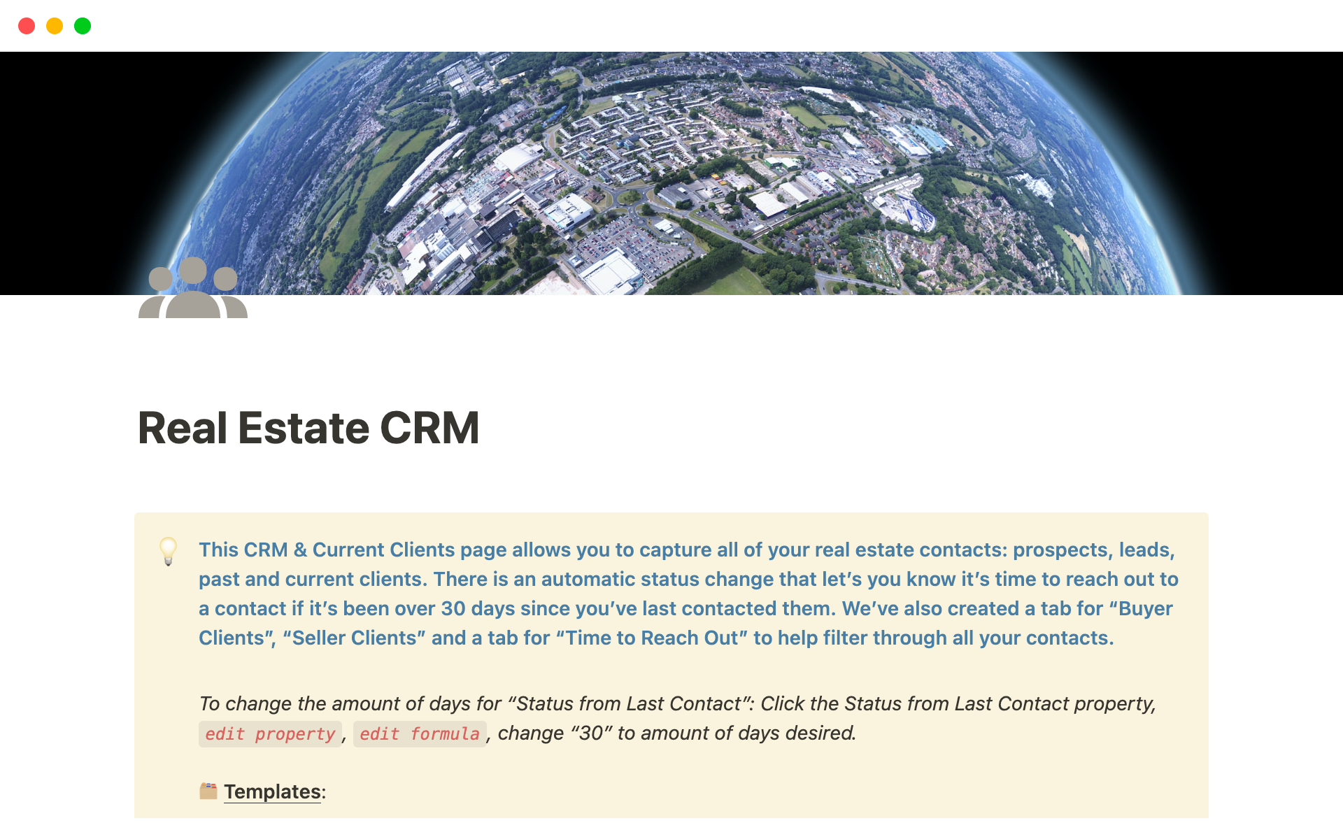 Real Estate CRM のプレビュー