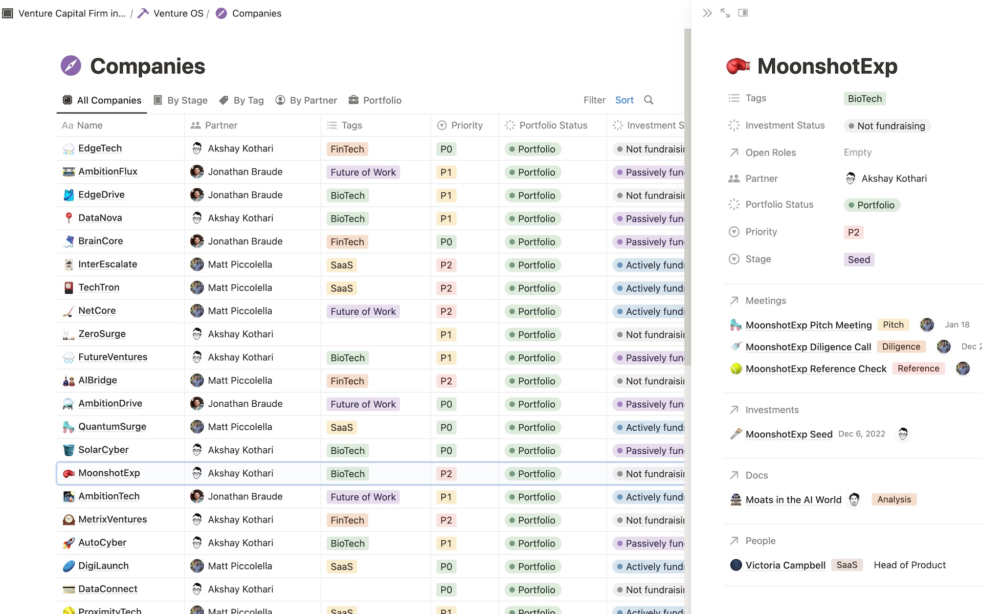 由Notion 建立的Venture Capital Firm in a Box 範本| Notion Marketplace