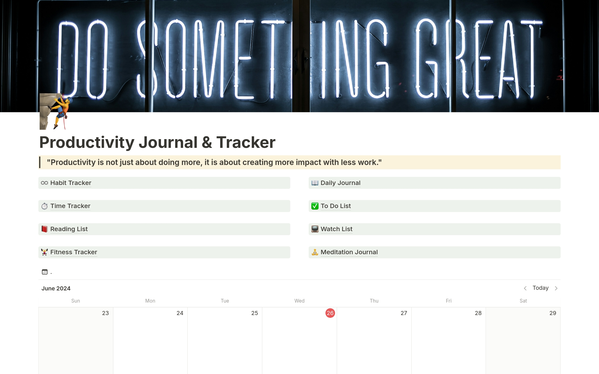 Productivity Journal & Tracker Template by AshanX | Notion Marketplace