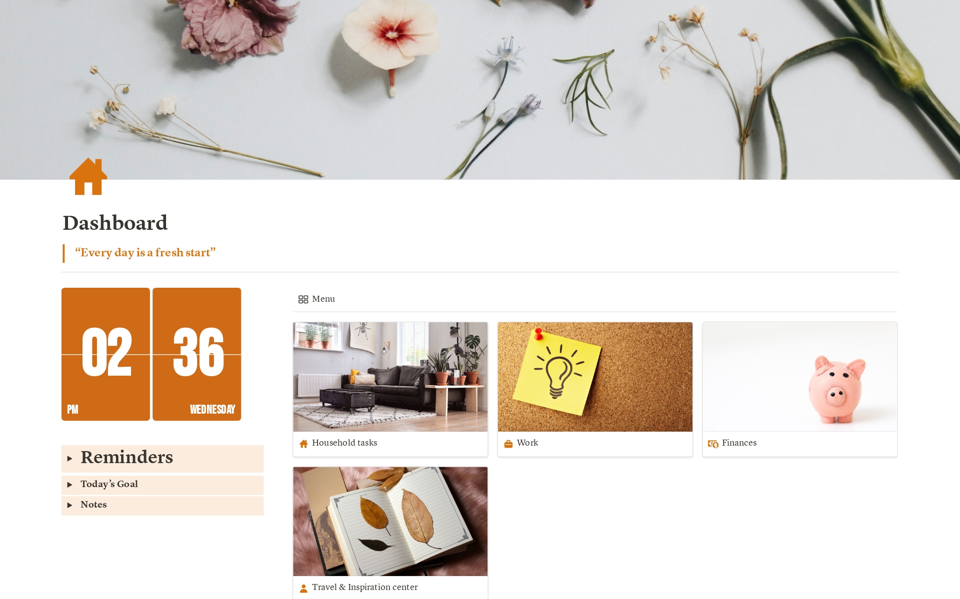 White &amp; Orange aesthetic planner Template by Gabriela Vidal 