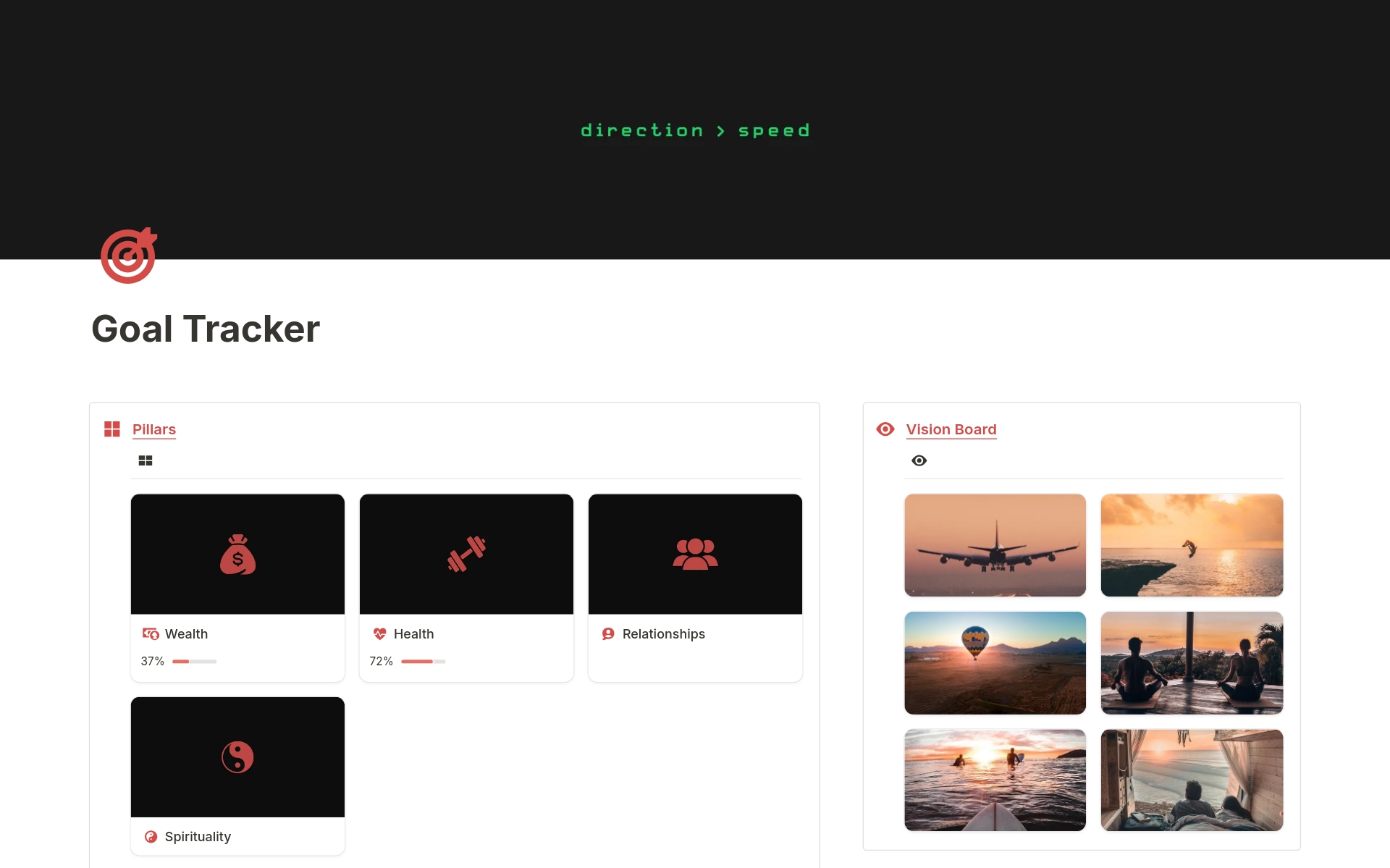 OKR Goal Tracker のプレビュー