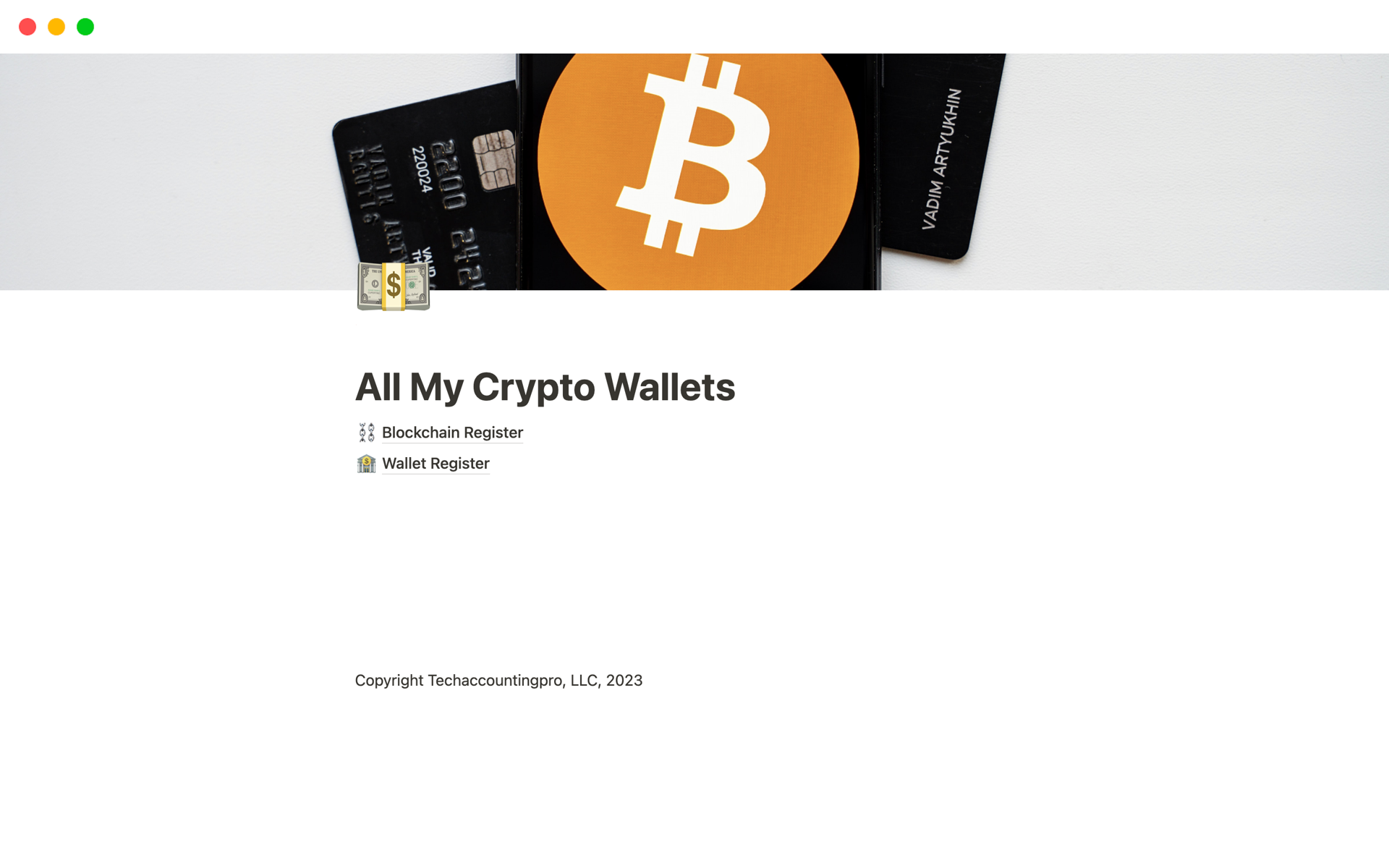 All My Crypto Wallets Template | Notion Marketplace