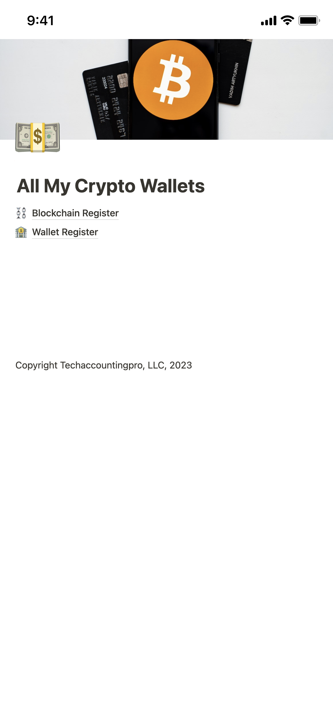 All My Crypto Wallets Template | Notion Marketplace