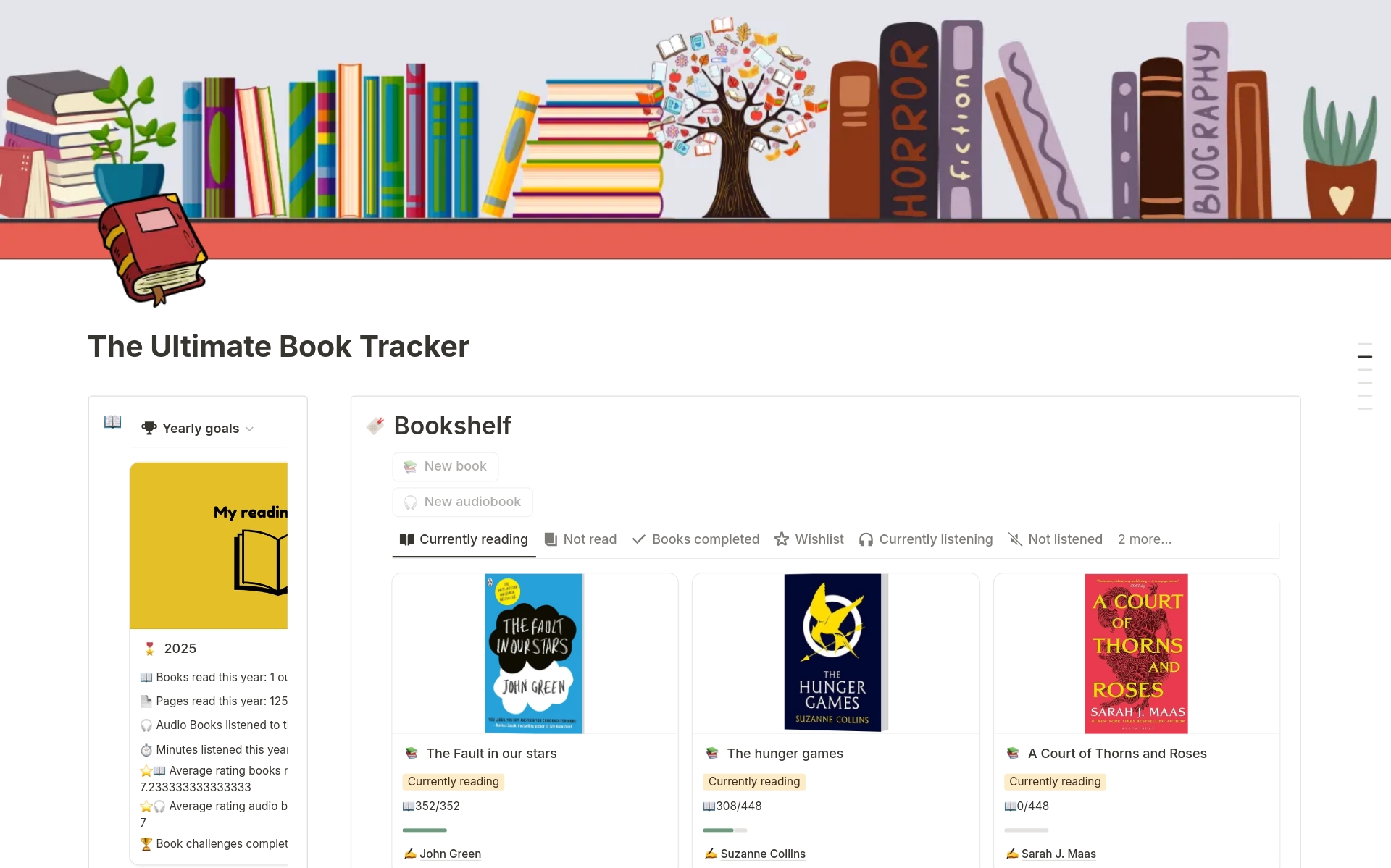 The Ultimate Book Tracker のプレビュー