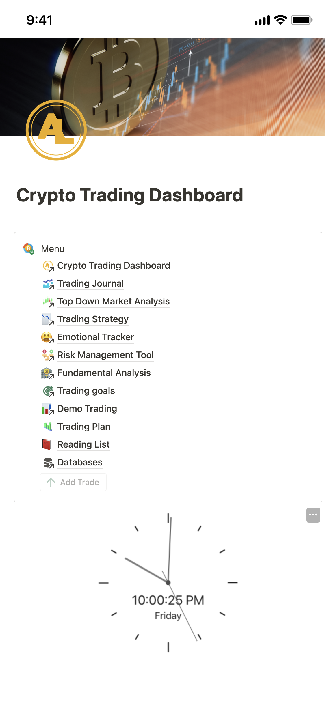Crypto Trading Dashboard