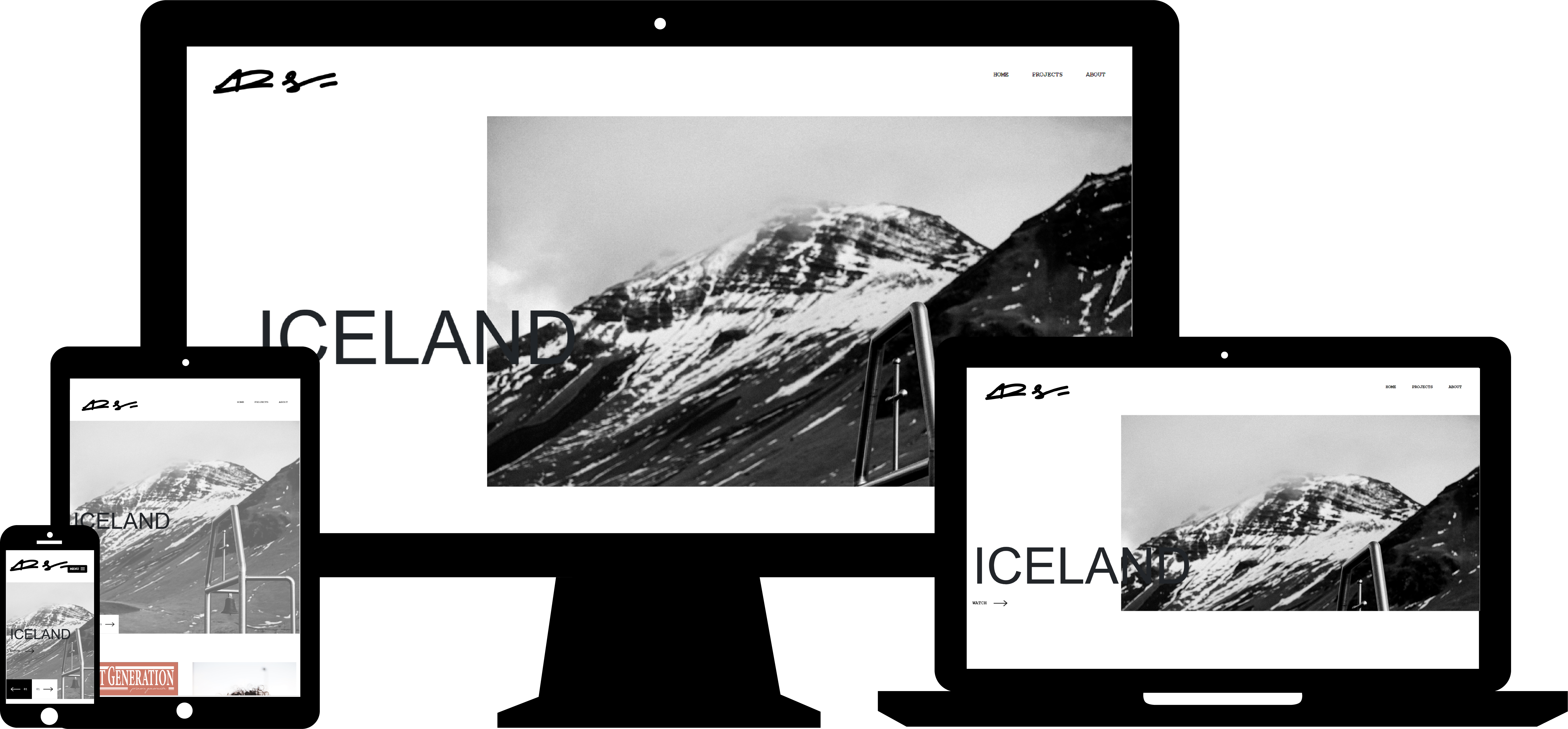 ricardo e sanchez website design mockup - Purpl Creative