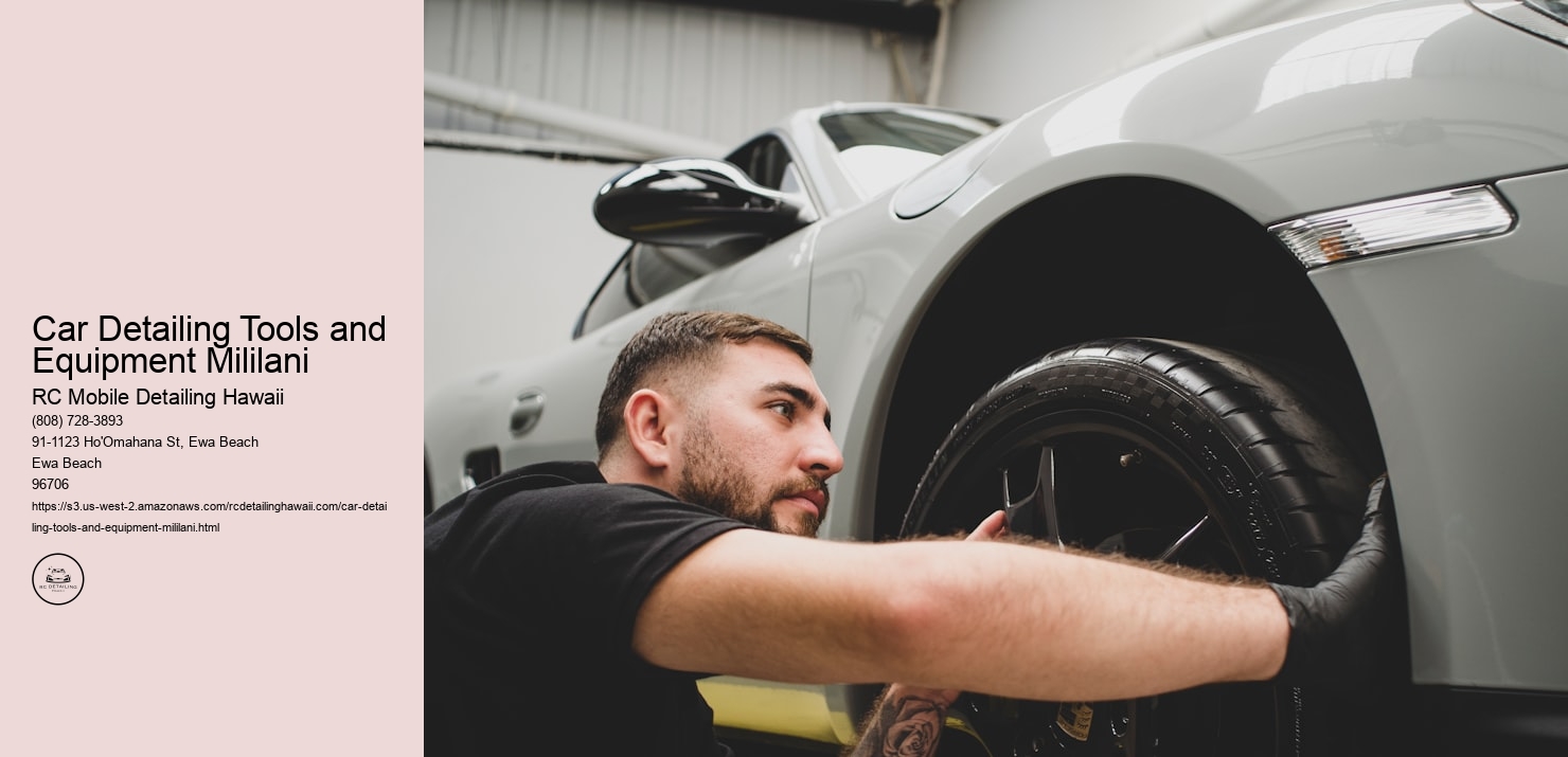 Car Detailing Tools and Equipment Mililani RC Mobile Detailing Hawaii Car Detailing Tools and Equipment Mililani