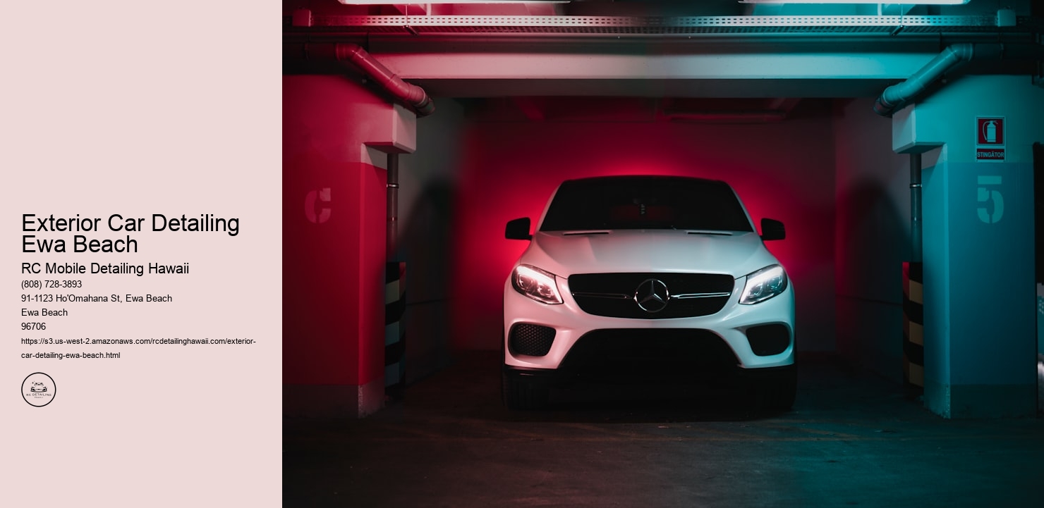 Exterior Car Detailing Ewa Beach RC Mobile Detailing Hawaii Exterior Car Detailing Ewa Beach