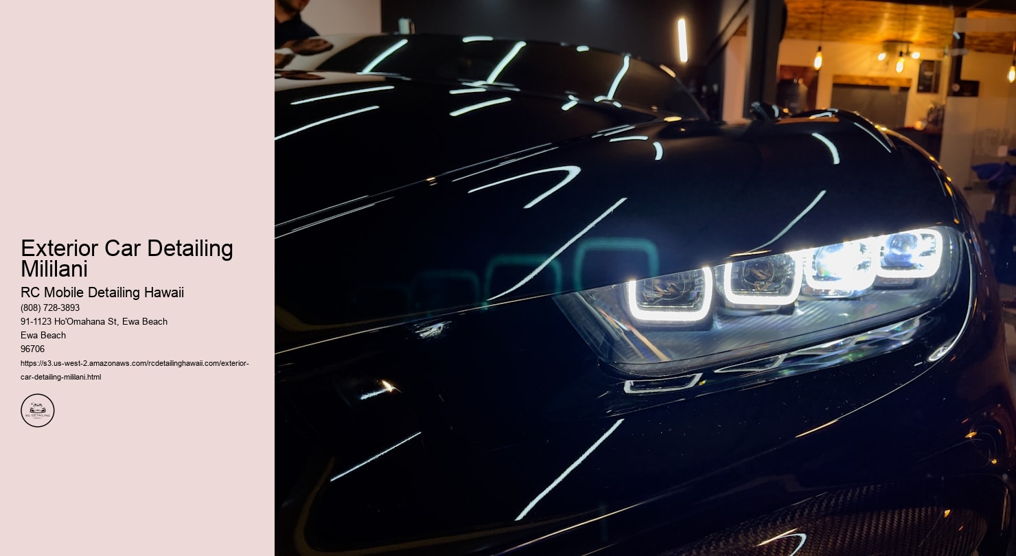 Exterior Car Detailing Mililani RC Mobile Detailing Hawaii Exterior Car Detailing Mililani