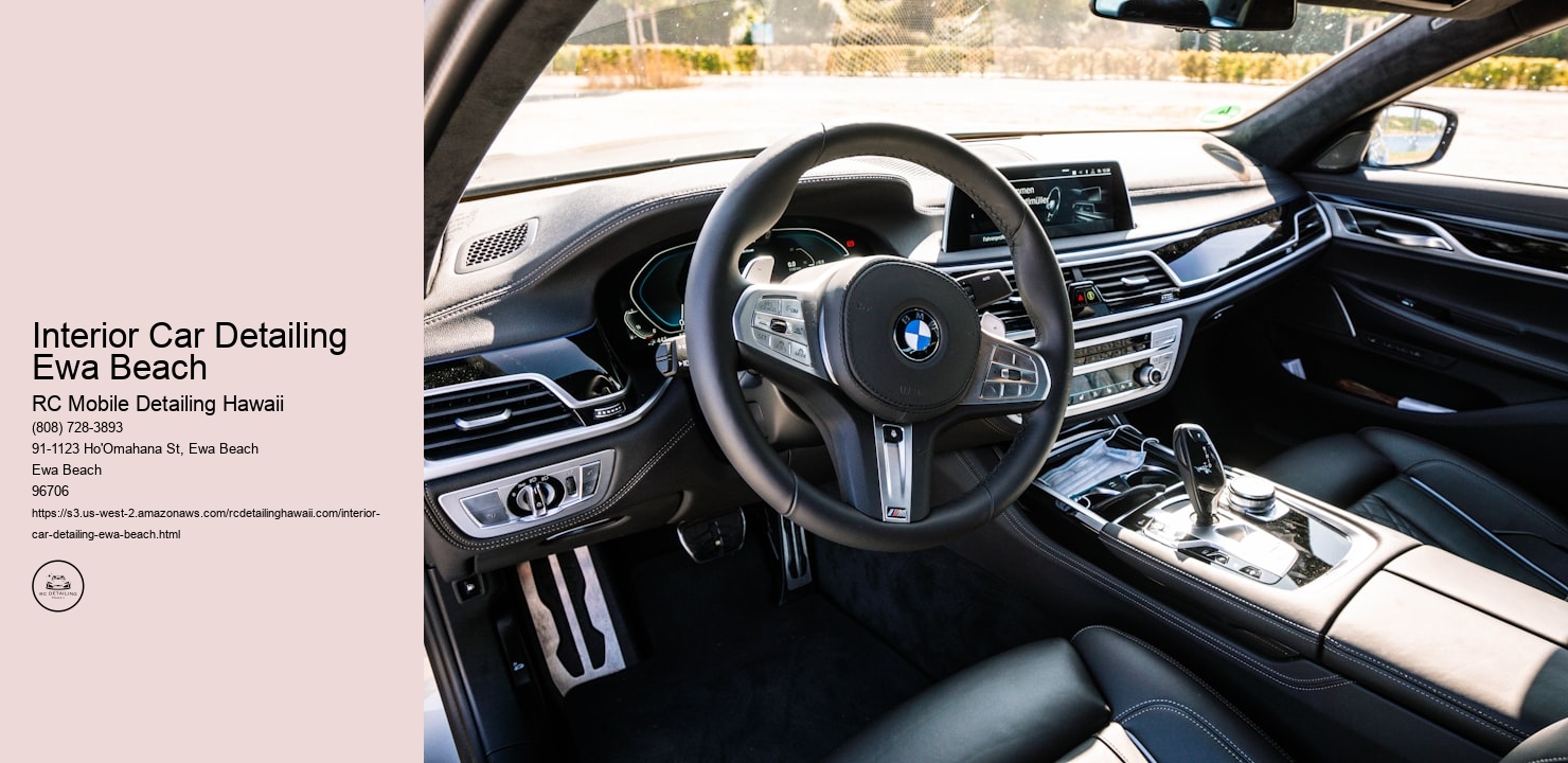 Interior Car Detailing Ewa Beach RC Mobile Detailing Hawaii Interior Car Detailing Ewa Beach