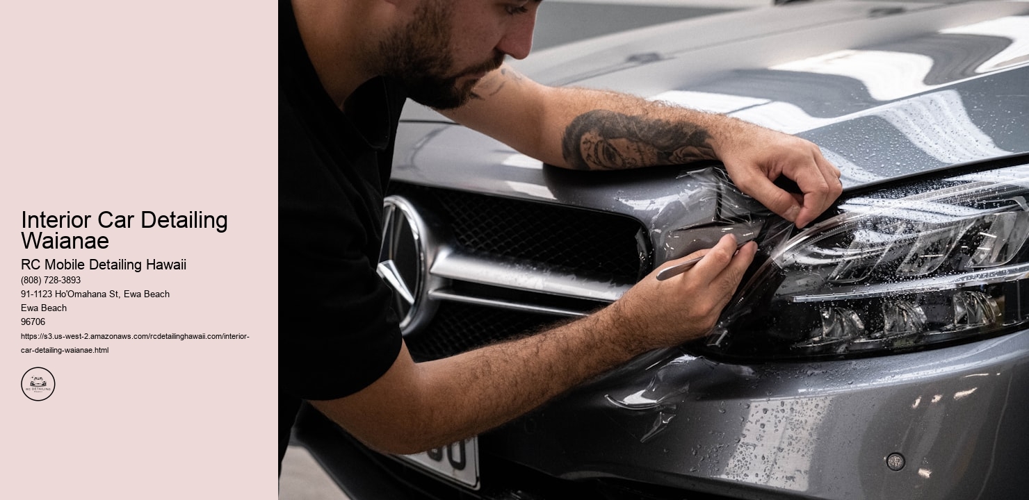 Interior Car Detailing Waianae RC Mobile Detailing Hawaii Interior Car Detailing Waianae