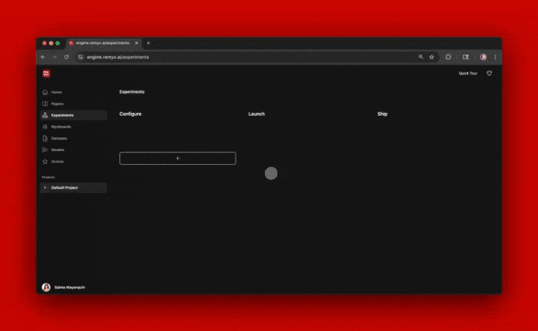 Configure experiment