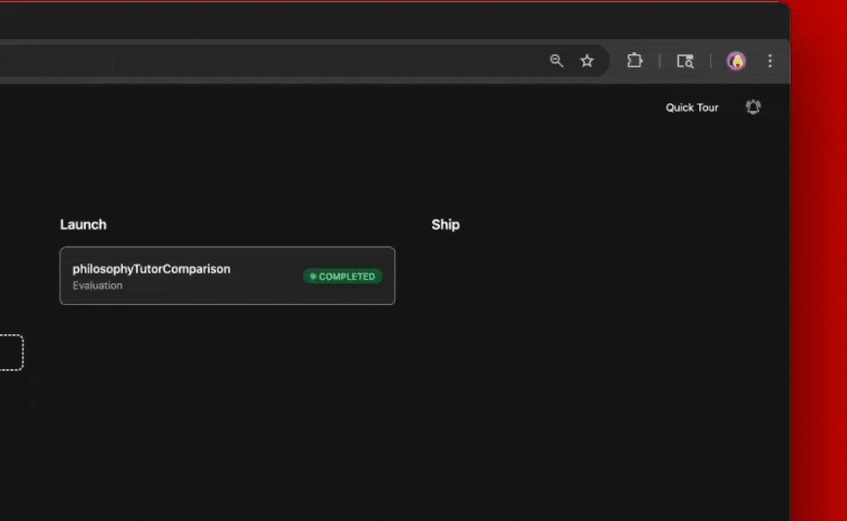 View experiment results
