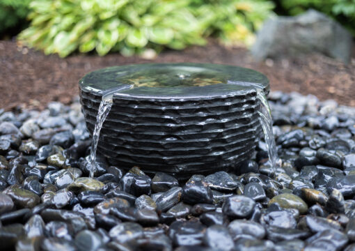 EasyPro Tranquil Decor - Infinity Bowl Fountain Basalt