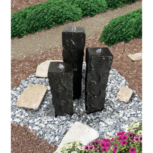 EasyPro Tranquil Decor Ebony Basalt Fountain Column Kit