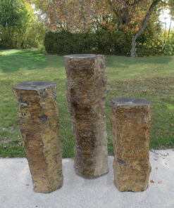 EasyPro Tranquil Decor Three Piece Large Polished Top Basalt Fountains 32", 38", 44" Tall