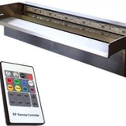 Anjon Stainless Steel NiteFalls Color Changing Spillway with Remote