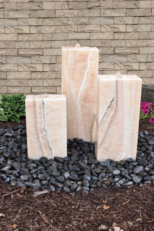 EasyPro Tranquil Decor Designer Series Real Stone Solano Fountain Columns