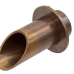 EasyPro Vianti Falls Antique Brass 2″ Round Wall Scupper