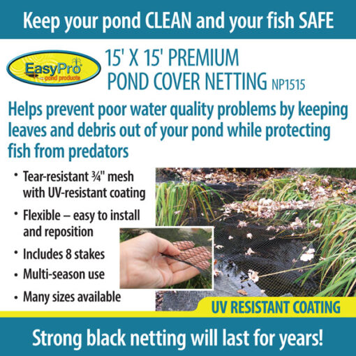 Easy Pro 3/4" Prepackaged Premium Pond Cover Netting - Image 4