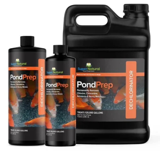 SuperNatural PondPrep Removes Chlorine Chloramine Ammonia & Heavy Metals
