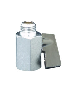 Airmax 1/4" Chrome Mini Ball Valve MPT x FPT