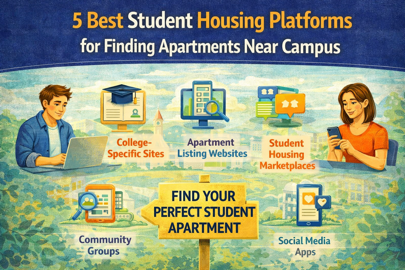 5 Best Student Housing Platforms for Finding Apartments Near Campus