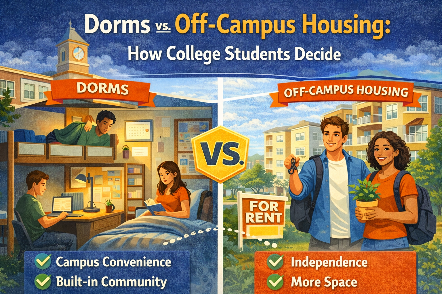 Dorms vs. Off-Campus Housing How College Students Decide