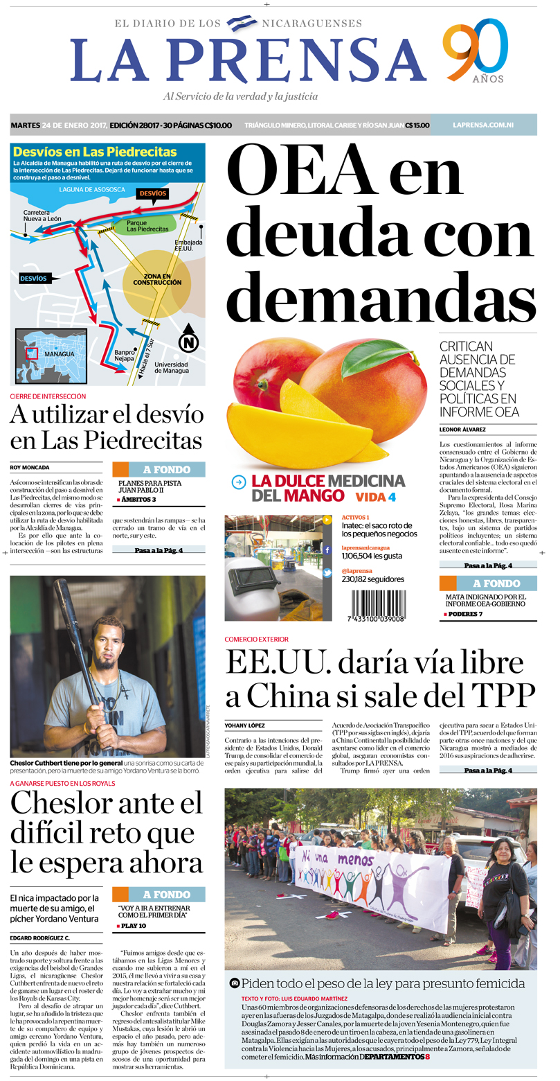 Portada Impresa 24-01-2017