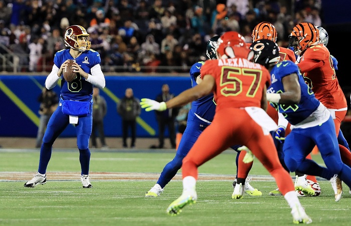 El equipo de la Conferencia Americana (rojo) ganó el Pro Bowl, en lo que se cree podría ser un presagio del resultado del Super Bowl LI. LA PRENSA/Sam Greenwood/Getty Images/AFP