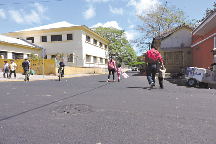 Mejoran calles de centro histórico de Jinotepe