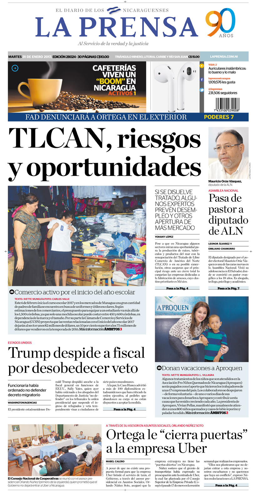 Portada impresa 31-1-2017