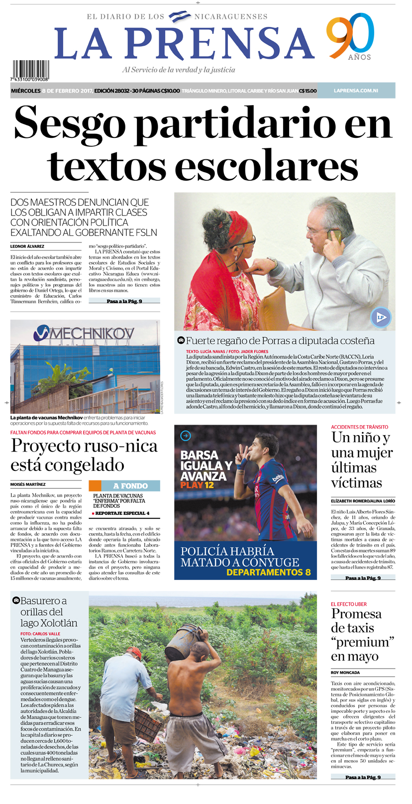 Portada impresa 8-2-2017