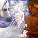 ¡Carne celeste carne de la mujer!, pintura de Sylvia Zúniga. LAPRENSA/Cortesía