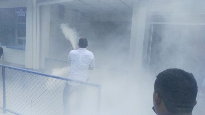 Bomberos controlan conato de incendio en juzgados de Ciudad Sandino